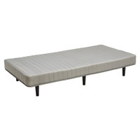 脚付マットレスベッド ライトグレー SLB-401(GY)