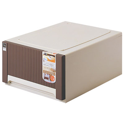 オーラ　浅型　収納ケース ブラウン オーラ5323(BR)