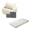 ポケットコイルマットレス（ホワイト）＋合繊布団セット グレー 