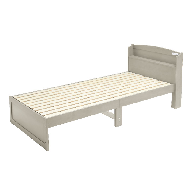 木製すのこベッド宮付 ライトグレー SLB-101(LGR)