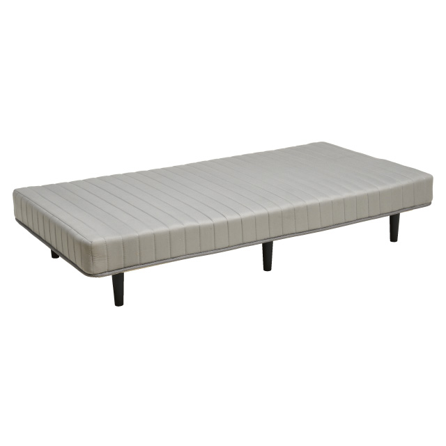 脚付マットレスベッド ライトグレー SLB-401(GY)