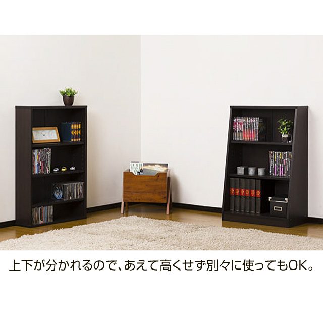 大容量ホームシェルフ ブラウン 12021