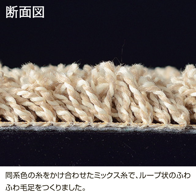 ラグ　フロー ブラウン 130×190cm