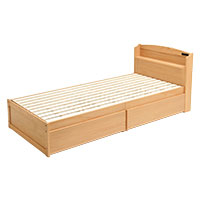 木製すのこベッド宮付引出付き