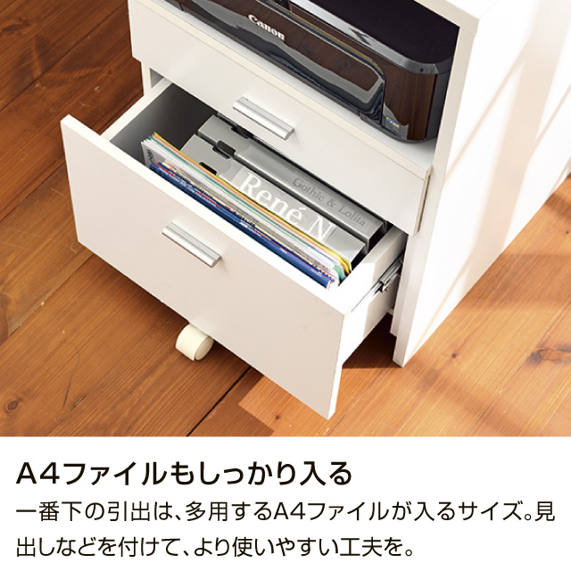 ライフワイドデスク ホワイト 87171