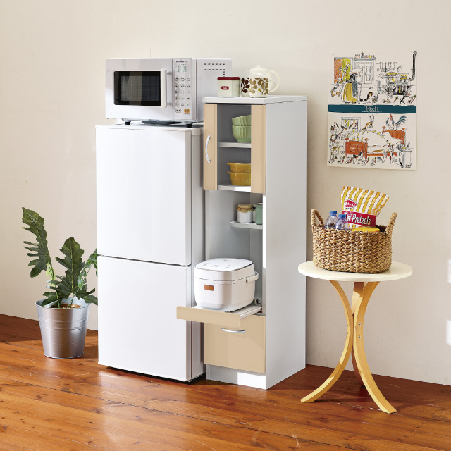 多機能キッチンラックS ナチュラル SLK-S02(NA)