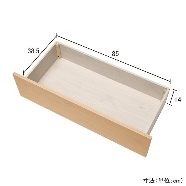 木製すのこベッド引出2個組 ナチュラル SLH-111(NA)