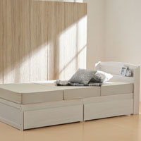 三つ折りマットレス15cm ミルクベージュ SLM-15(MBE)