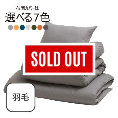 ふわふわ羽毛布団7点セット