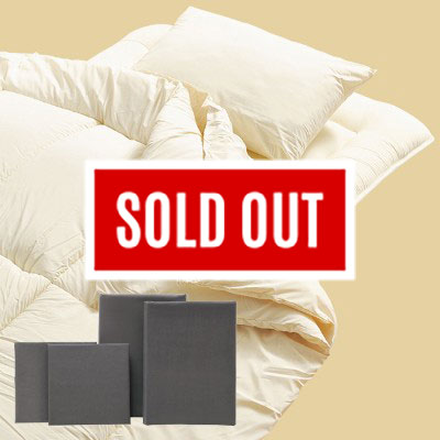 ホコリが出にくい布団7点セット　ダークグレー（掛布団、敷布団、枕、カバー4点）